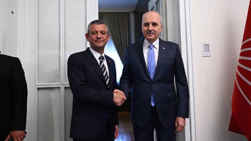 TBMM Başkanı Numan Kurtulmuş ile CHP Genel Başkanı Özgür Özel'in,