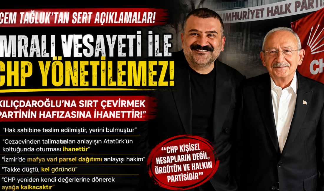 Parti içerisindeki tartışmaların artık fikir ayrılığını aştığını belirten Tağluk, CHP’nin