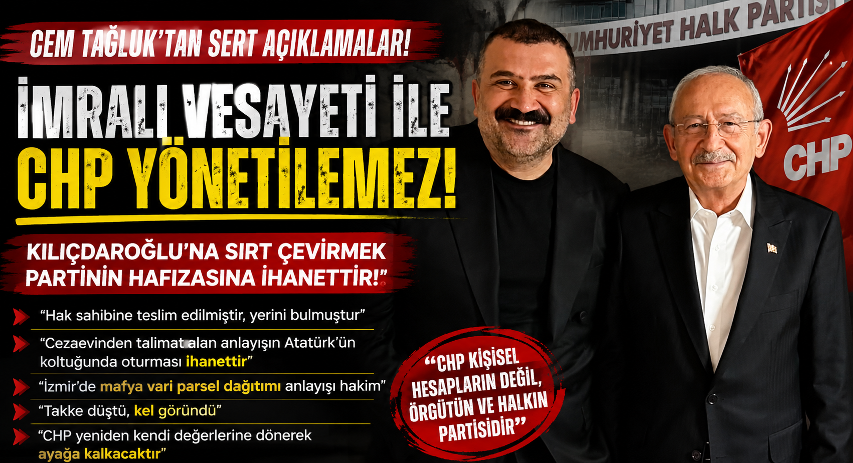Parti içerisindeki tartışmaların artık fikir ayrılığını aştığını belirten Tağluk, CHP’nin