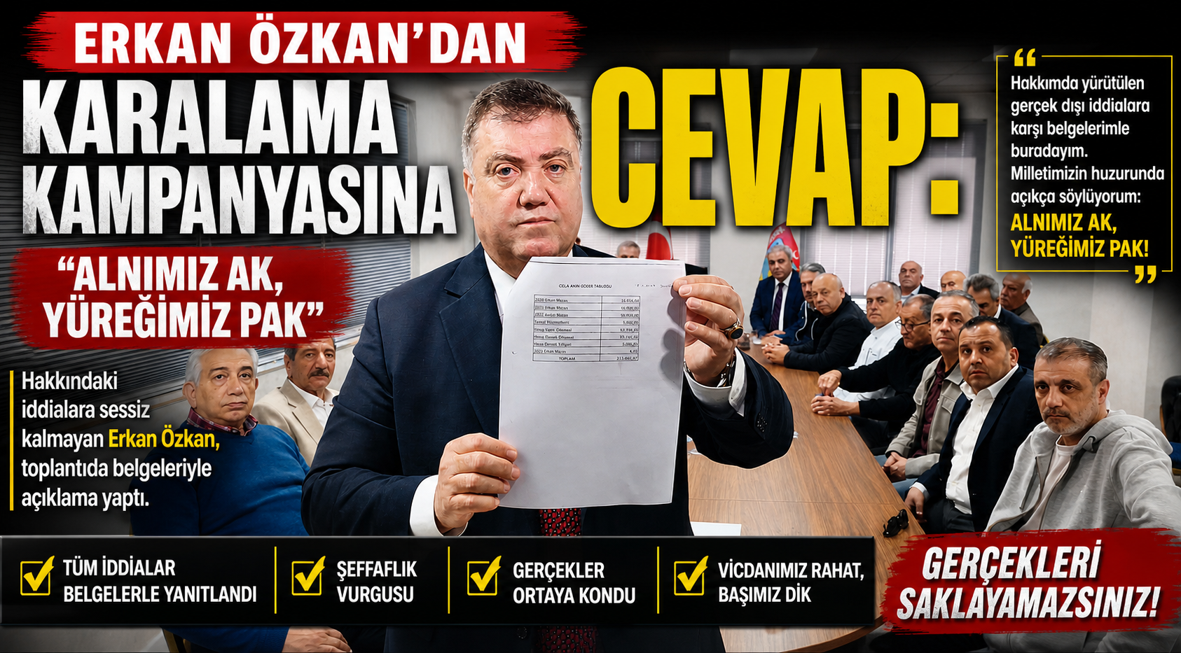 İzmir Şoförler ve Otomobilciler Esnaf Odası Başkanı Erkan Özkan, hakkında