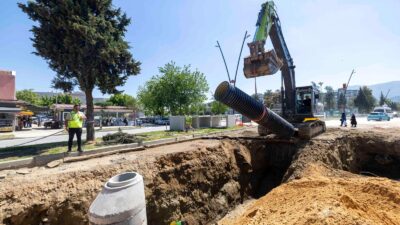 İzmir Büyükşehir Belediyesi’nin Tire’de yürüttüğü yaklaşık 300 milyon liralık altyapı