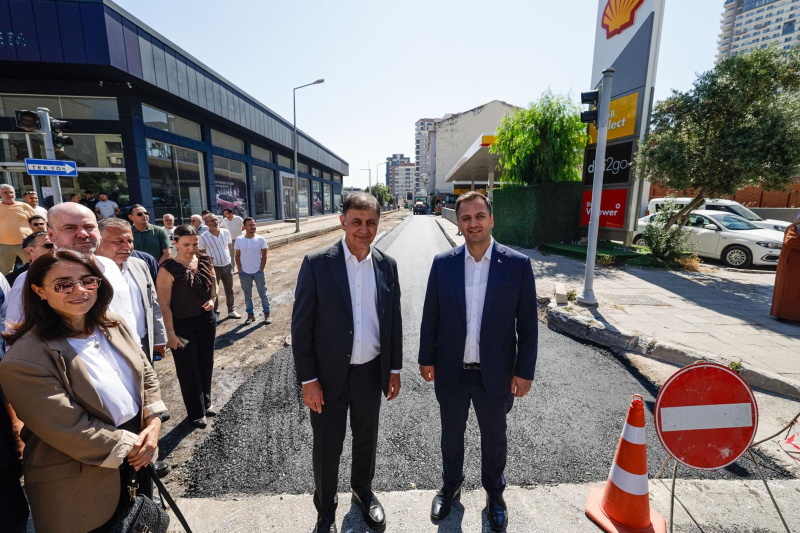 İzmir Büyükşehir Belediyesi ile Bornova Belediyesi, Çamdibi’nde eş zamanlı yol