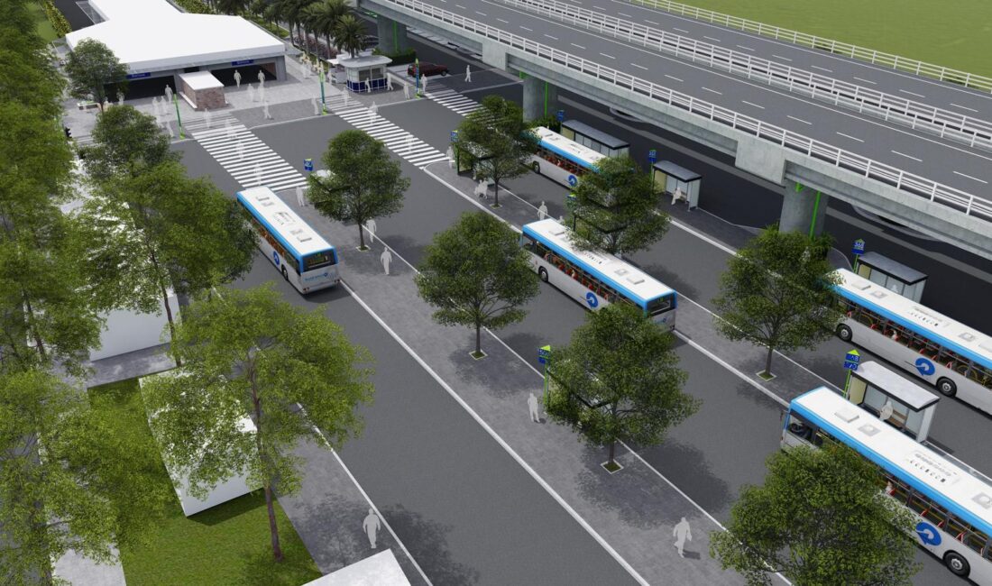 İzmir Büyükşehir Belediyesi’nin Bornova Aktarma İstasyonu’nda sürdürdüğü kapsamlı yenileme çalışmalarında