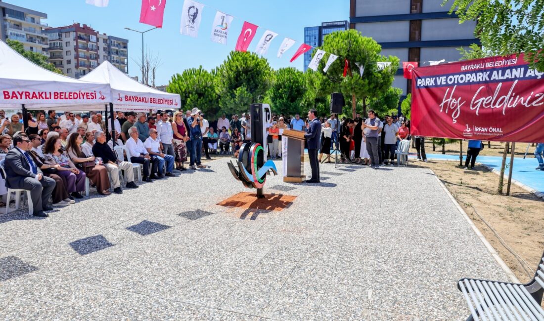 Bayraklı Belediyesi, Soğukkuyu Mahallesi’nde yapımını tamamladığı Mehmet Ali Sarızeybekler Parkı