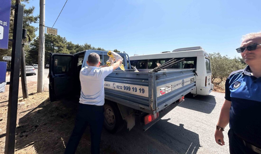 Bornova Belediyesi Zabıta Müdürlüğü ekipleri, Çiçekliköy ve Yakaköy’de görsel kirlilik