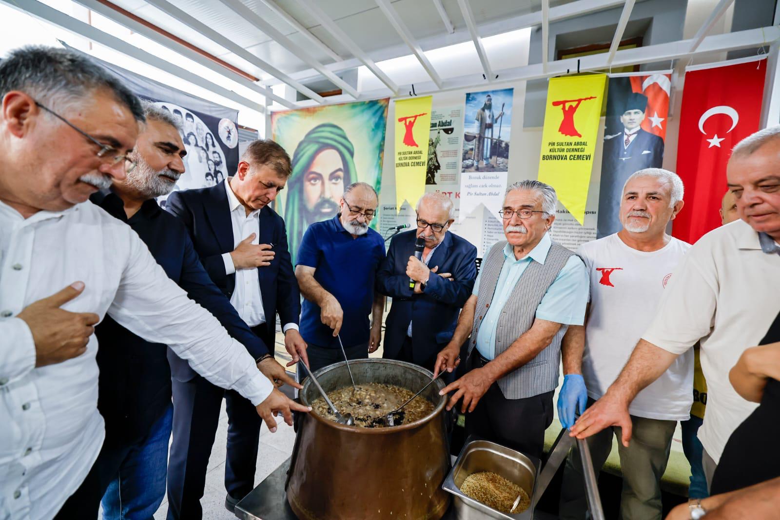 İzmir Büyükşehir Belediye Başkanı Dr. Cemil Tugay, Bornova Pir Sultan
