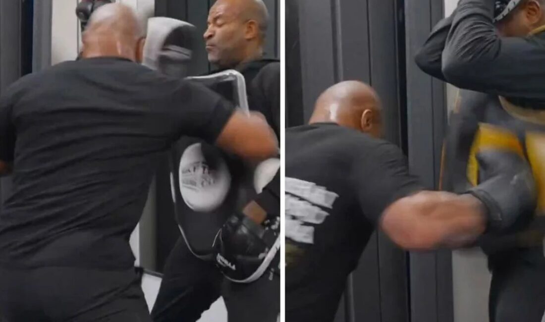 Boks efsanesi Mike Tyson, paylaştığı videoda seri yumrukları ve çevik
