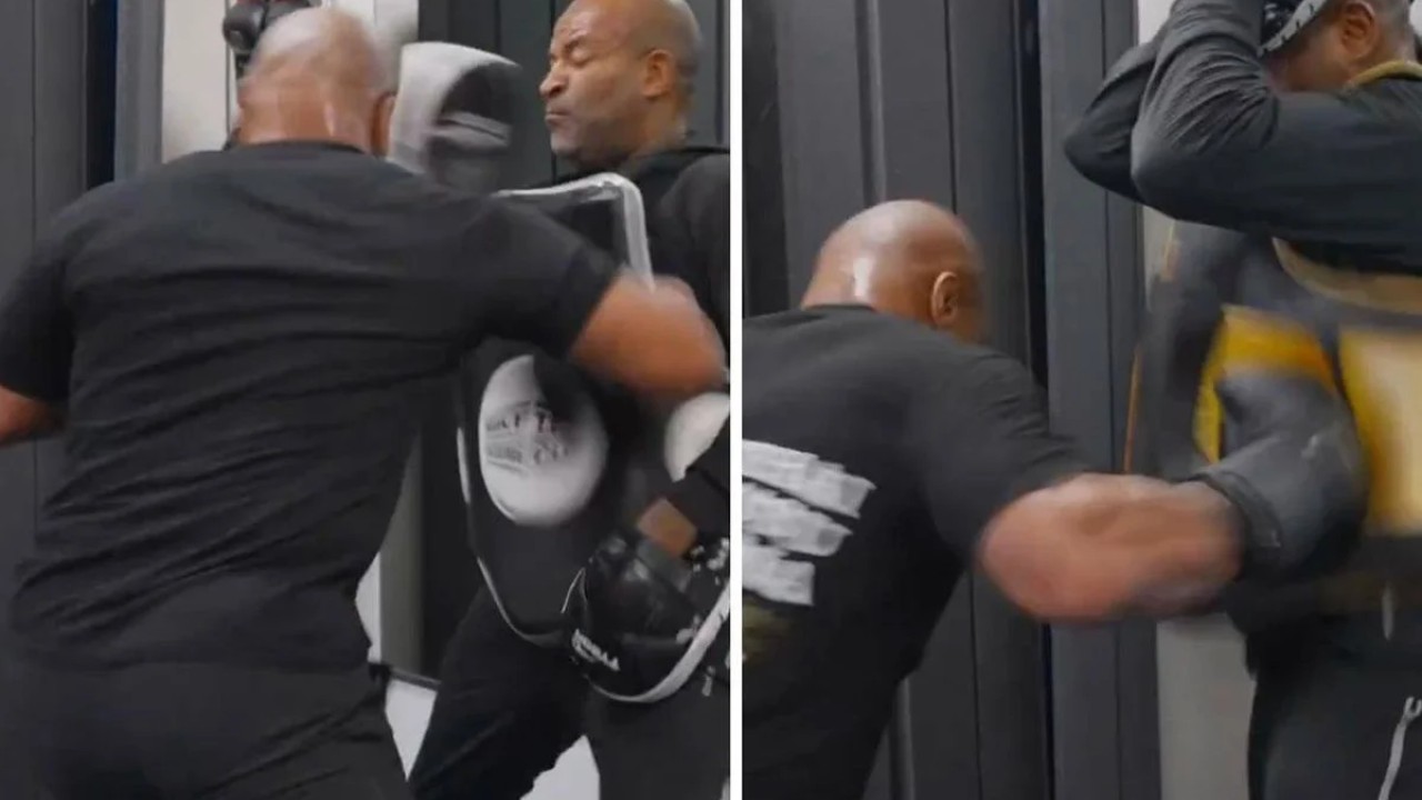 Boks efsanesi Mike Tyson, paylaştığı videoda seri yumrukları ve çevik