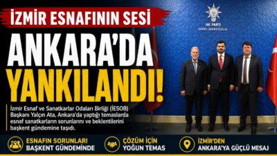 İzmir Esnaf ve Sanatkarlar Odaları Birliği (İESOB) Başkanı Yalçın Ata,