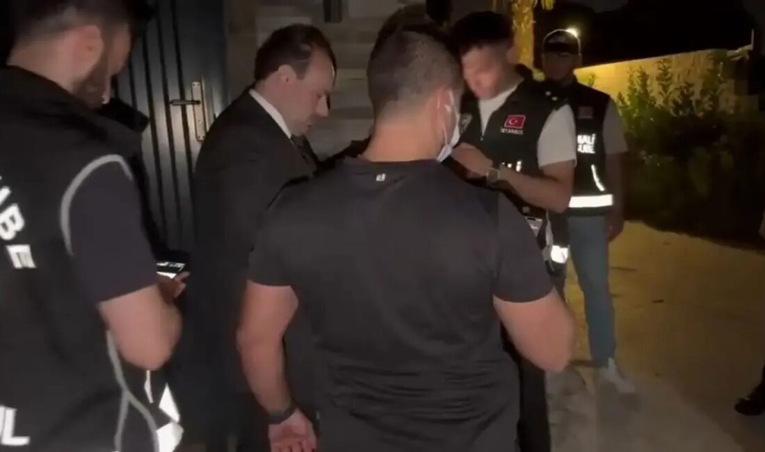 Soruşturma kapsamında çekilen videoda Alihan Kuriş'in gözaltına alındığı anlar görülüyor.