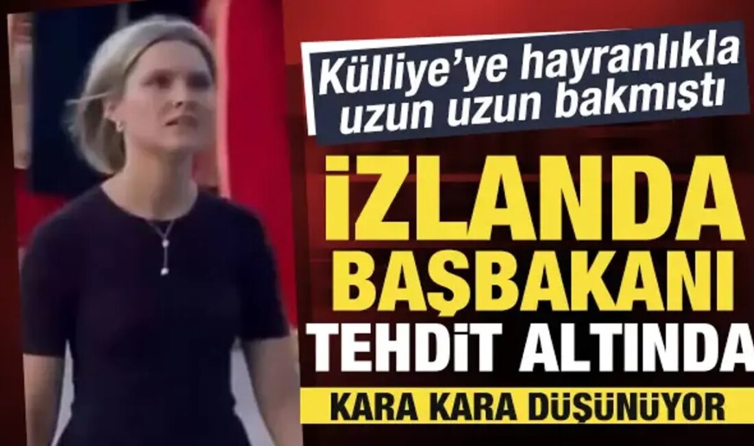 Ankara'daki NATO zirvesinde Cumhurbaşkanlığı Külliyesi'ne bakışıyla dikkat çeken Kristrun Frostadottir'in,