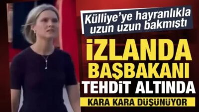 Ankara'daki NATO zirvesinde Cumhurbaşkanlığı Külliyesi'ne bakışıyla dikkat çeken Kristrun Frostadottir'in,