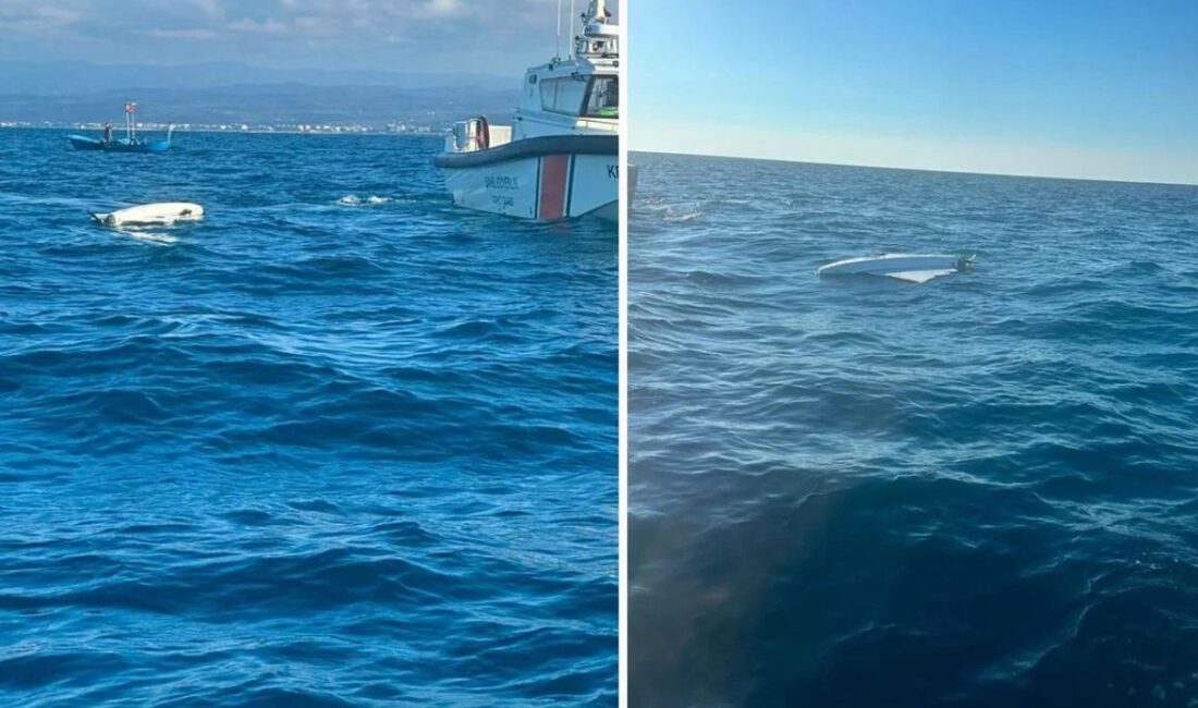 Sakarya'nın Karasu açıklarında balıkçılar denizde ters dönmüş bir dron fark