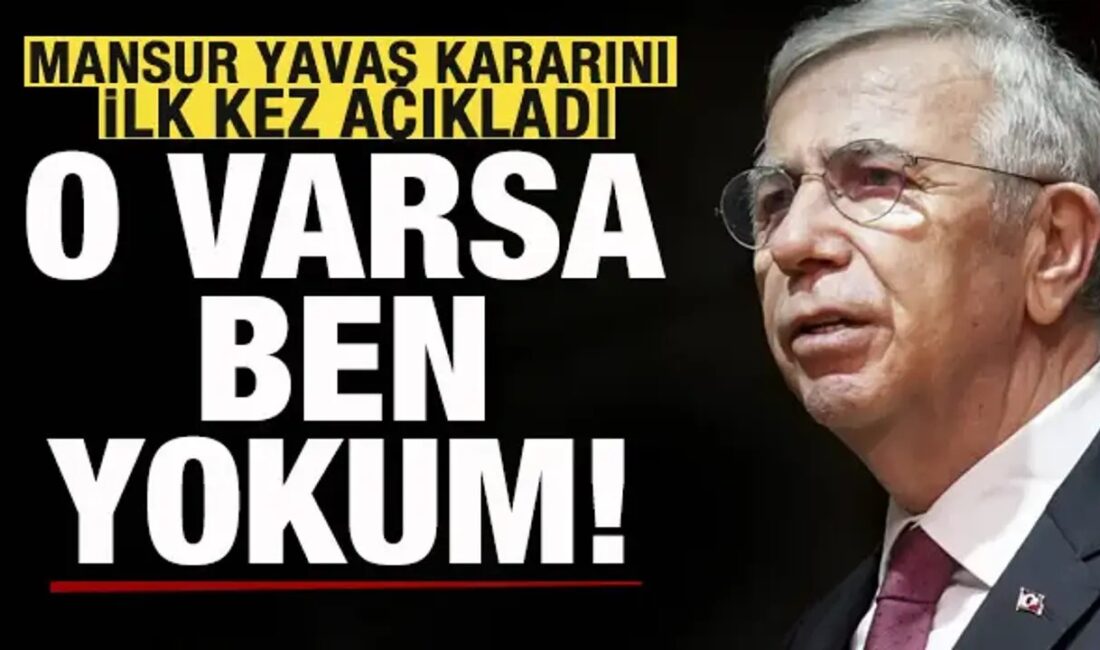 Yeni Parti'nin kuruluşunun ardından Ankara Büyükşehir Belediye Başkanı Mansur Yavaş