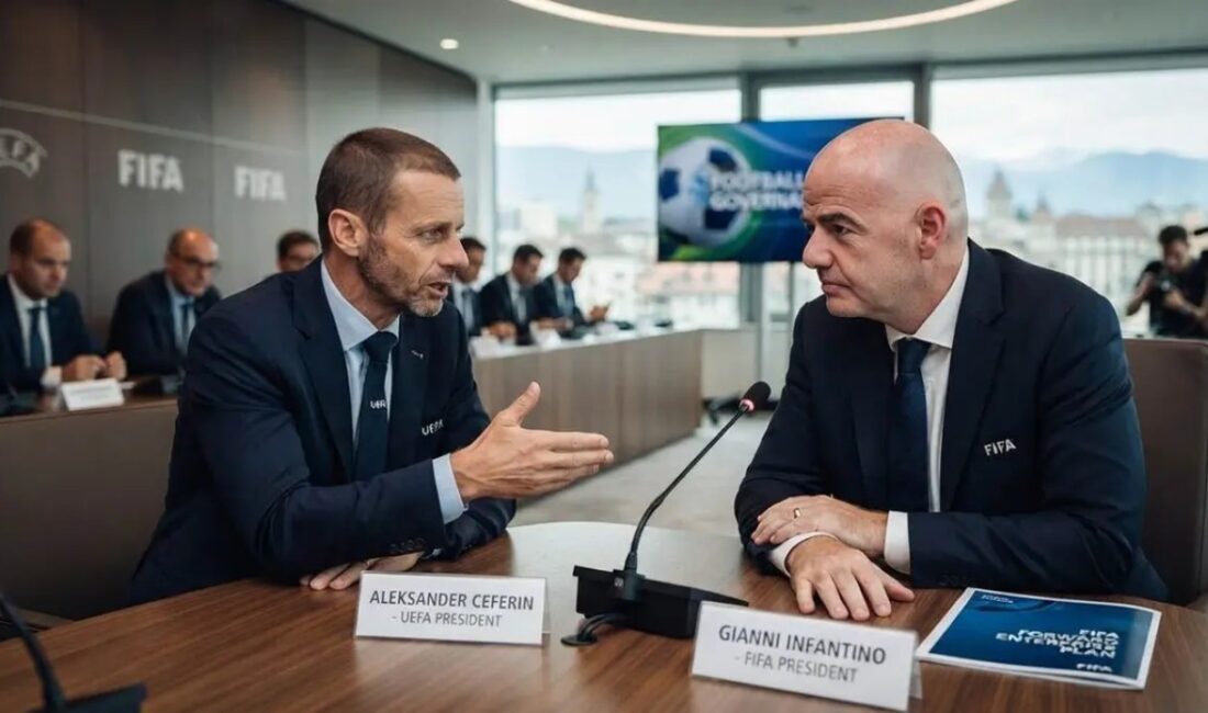 UEFA Başkanı görevine bağlı kaldığını vurguladı ve FIFA ile ilgili