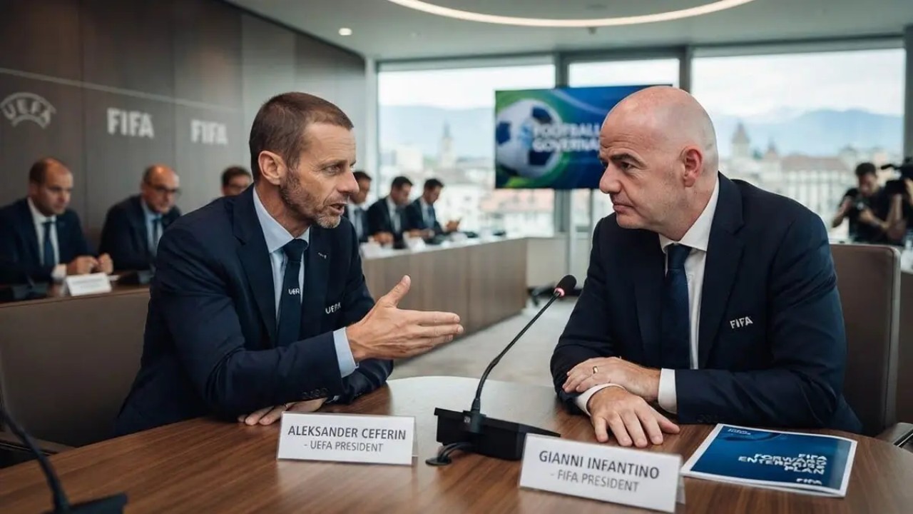 UEFA Başkanı görevine bağlı kaldığını vurguladı ve FIFA ile ilgili
