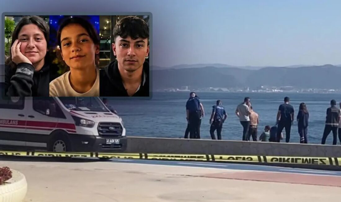 Kocaeli'nin Darıca ilçesinde denizde bulunan Gülşah, Muhammet Ali ve Belinay