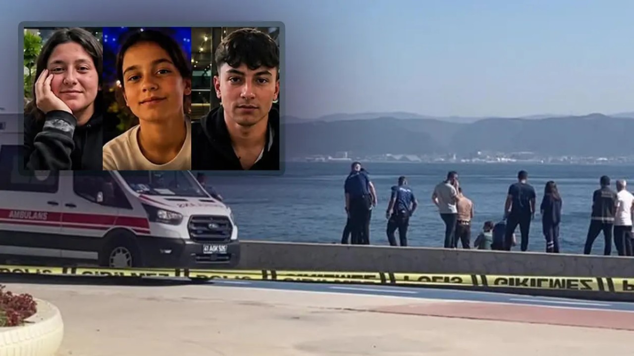 Kocaeli'nin Darıca ilçesinde denizde bulunan Gülşah, Muhammet Ali ve Belinay