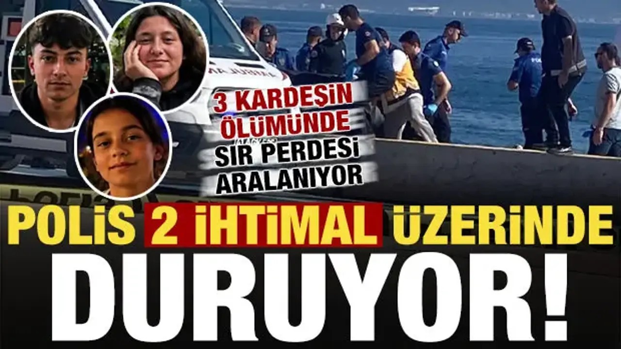 Kocaeli'nin Darıca ilçesinde denizde üç kardeşin cansız bedenleri bulundu. Güvenlik