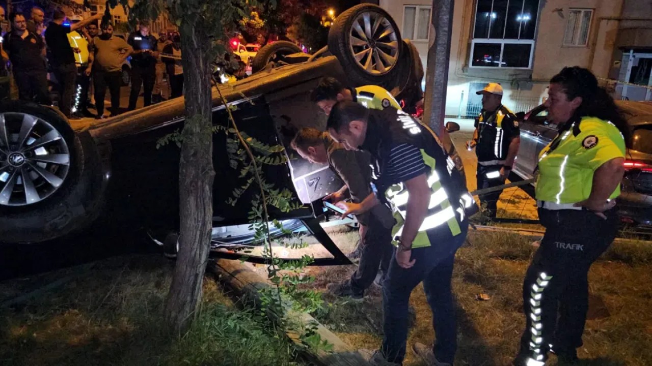 Edirne'de meydana gelen kazada yaralanan F.K.'nin parmağı koptu. Polis ve