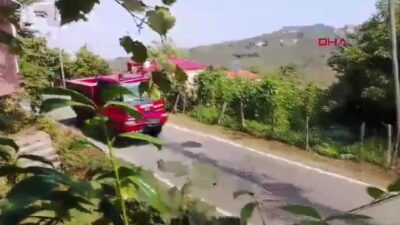 Yüksek gerilim hattı çalışması yapan bir helikopterin düştüğü öne sürüldü.