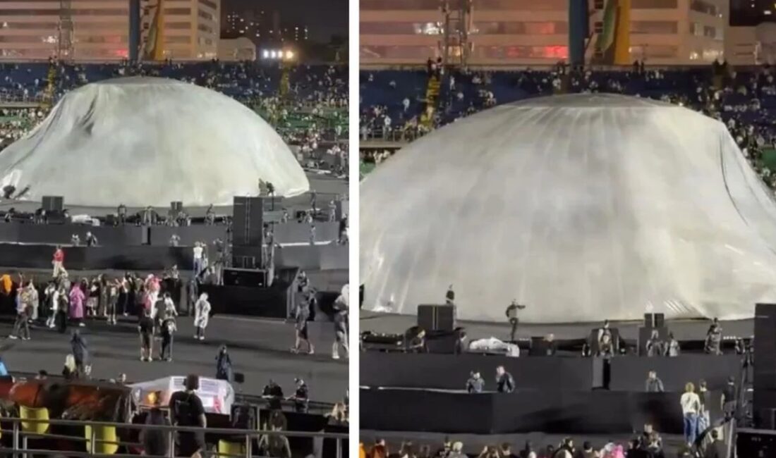 Kazakistan'da yapılması planlanan konser öncesi, bölgedeki kötü hava koşulları sahne