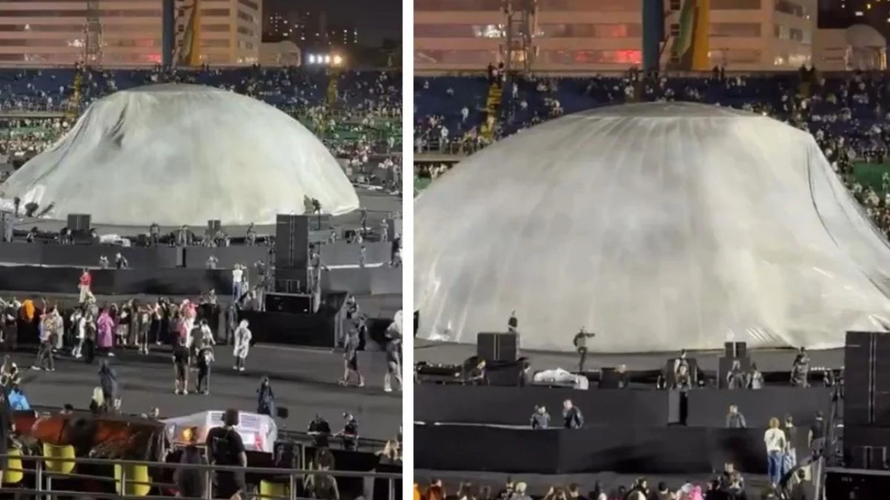 Kazakistan'da yapılması planlanan konser öncesi, bölgedeki kötü hava koşulları sahne