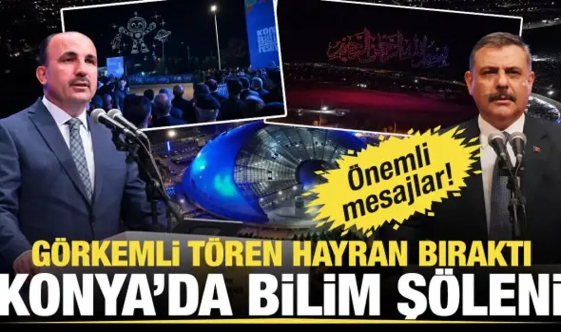 Konya Büyükşehir Belediyesi'nin düzenlediği 11. Konya Bilim Festivali coşkulu bir