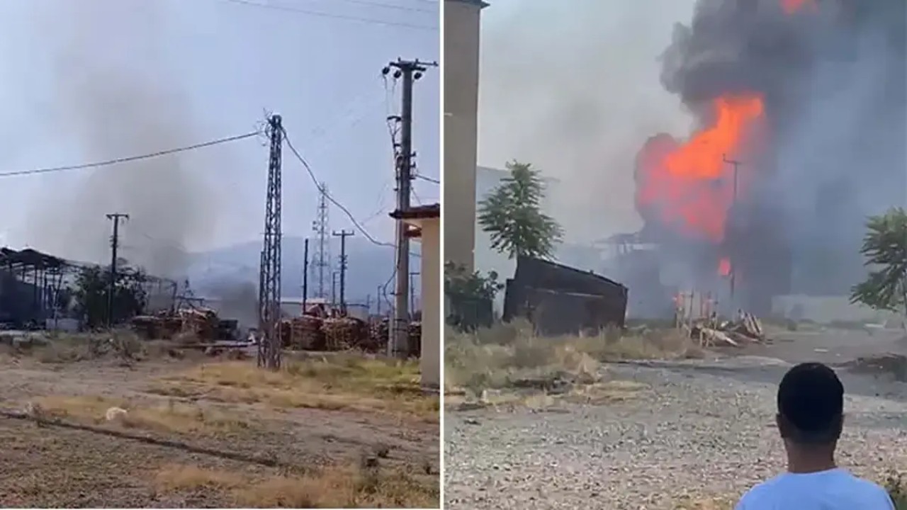 Manisa'nın Salihli ilçesindeki sanayi sitesinde bir dolum tesisinde patlama oldu.