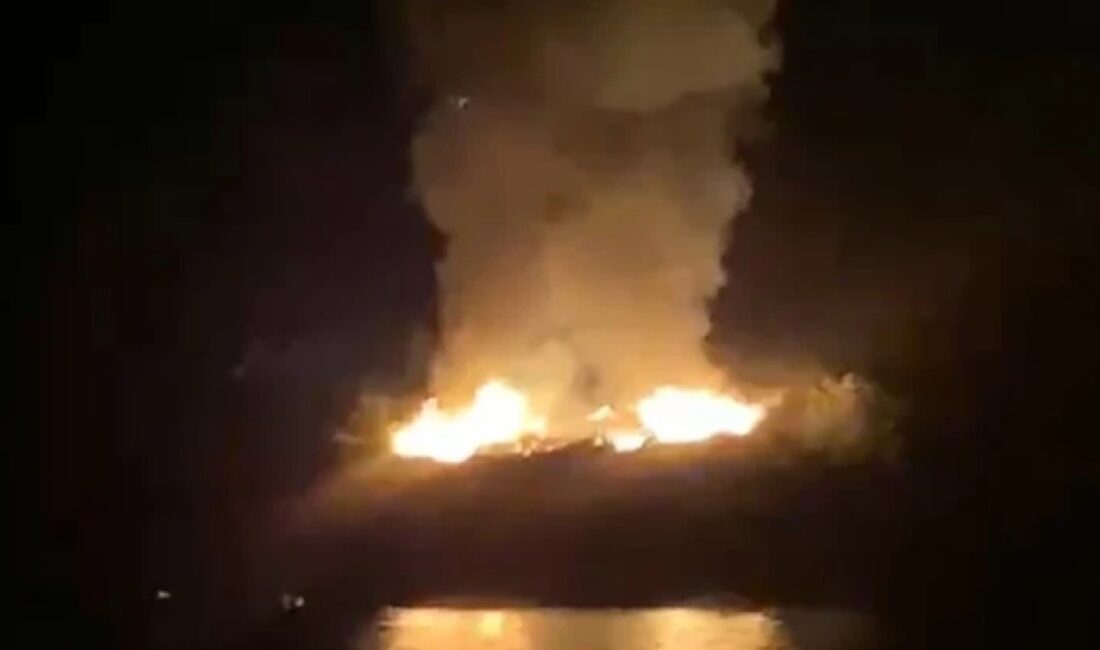 Muğla'nın Marmaris ilçesinde ormanlık alanda çıkan yangına ekipler süratle müdahale
