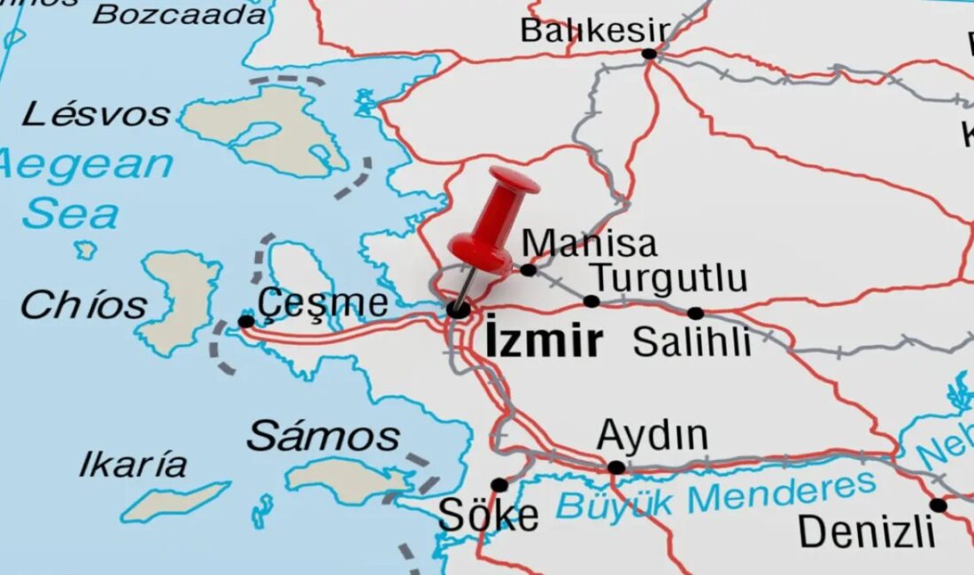 MTA’nın diri fay haritası üzerinden yapılan paylaşımlar, İzmir’de 11 ilçenin