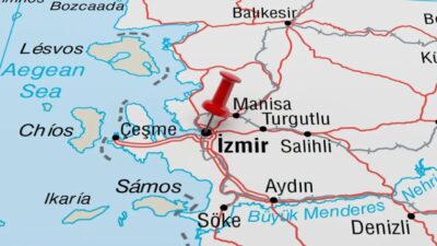 MTA’nın diri fay haritası üzerinden yapılan paylaşımlar, İzmir’de 11 ilçenin