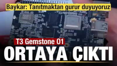 Baykar tarafından geliştirilen yerli mini bilgisayar T3 Gemstone O1, yapay