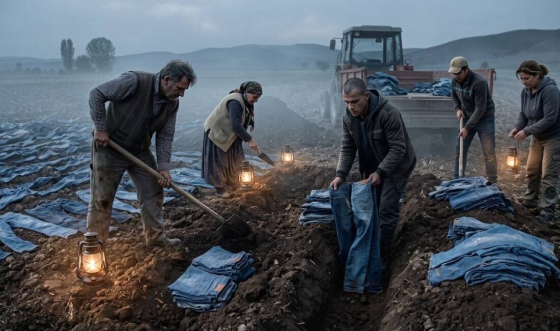 Tarlalara kot pantolon gömme uygulaması hızla yayılıyor. İki ay toprakta