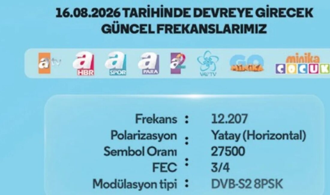 Türkiye'de televizyon yayıncılığında yeni bir dönem başlıyor. TKGS özellikli TV