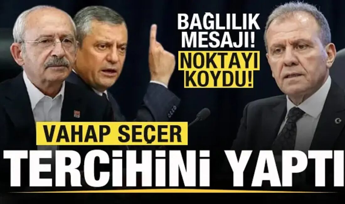 Mersin Büyükşehir Belediye Başkanı Vahap Seçer, siyasi tercihi konusunda net