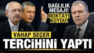 Mersin Büyükşehir Belediye Başkanı Vahap Seçer, siyasi tercihi konusunda net