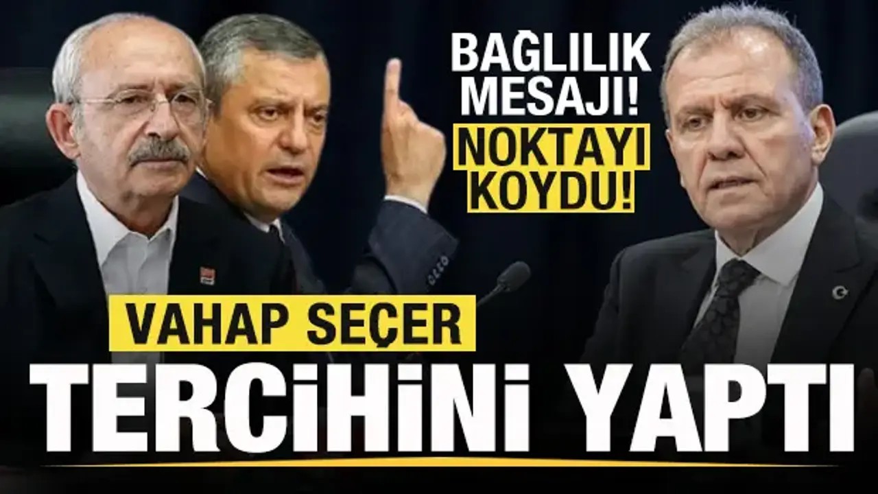 Mersin Büyükşehir Belediye Başkanı Vahap Seçer, siyasi tercihi konusunda net