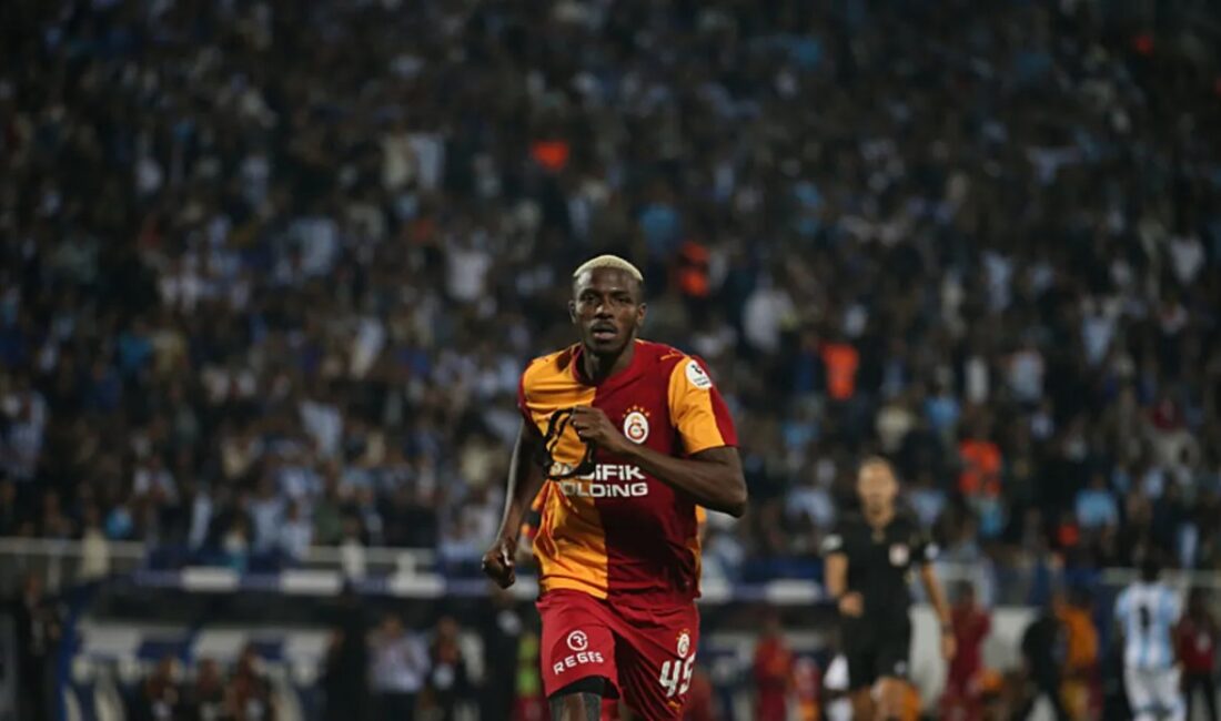 Erzurumspor FK karşılaşmasında iki gol kaydeden Victor Osimhen, Galatasaray tarihinin