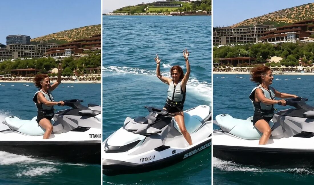 Bodrum'da tatil yapan Yıldız Tilbe denizde gösteri yaptı ve izleyenleri