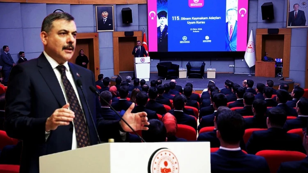 115'inci Dönem Kaymakam Adayları Kursu'nun kapanışında İçişleri Bakanı Mustafa Çiftçi,