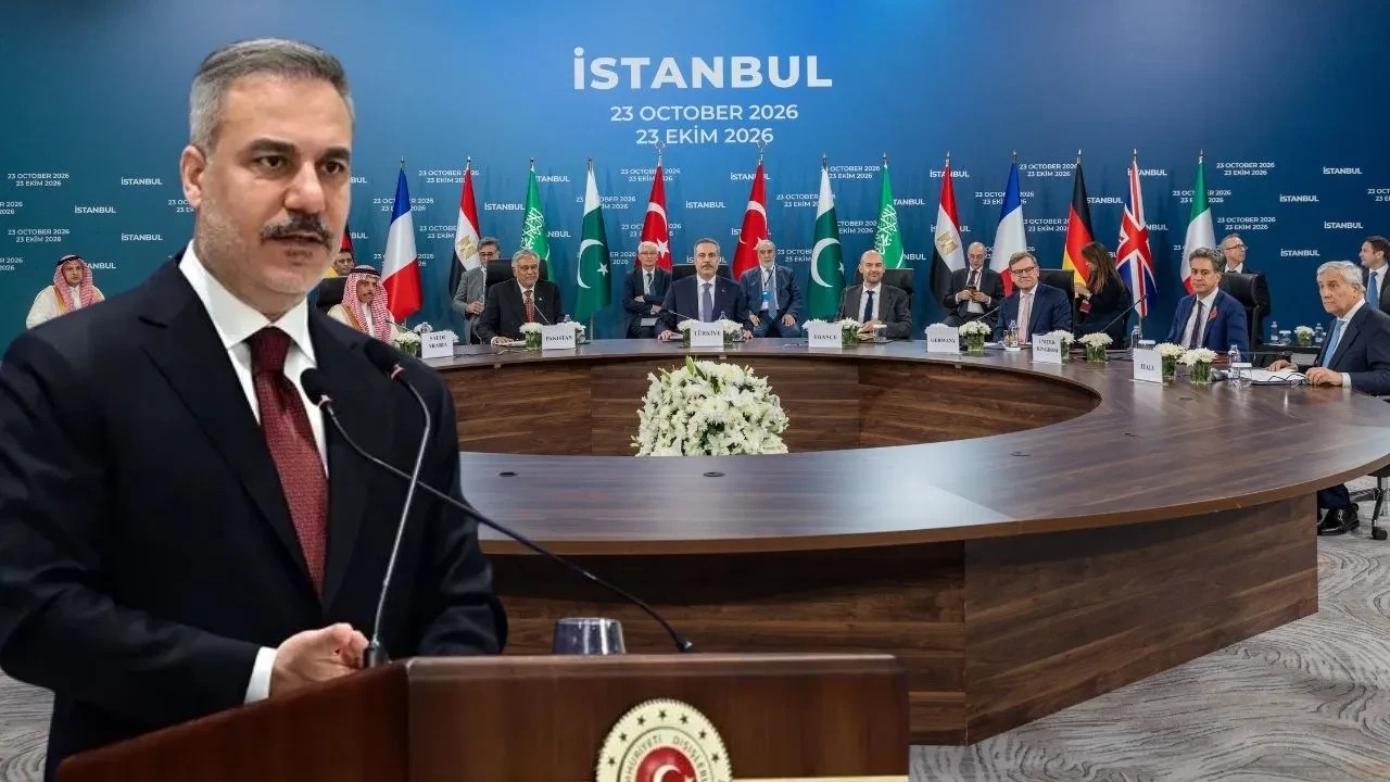 Sekiz ülkenin dışişleri bakanlarının katıldığı toplantıda Dışişleri Bakanı Hakan Fidan