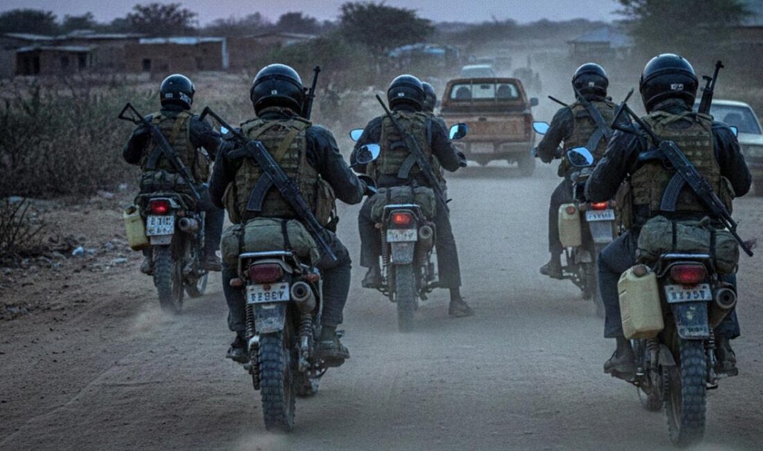 Nijerya'nın Zamfara eyaletinde motosikletli silahlı çetelerin köye girmesi üzerine çıkan